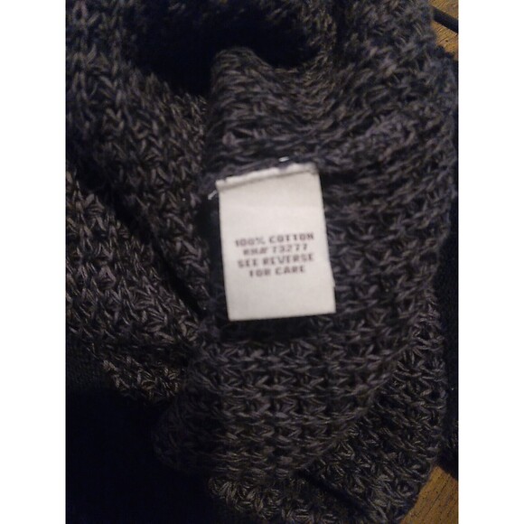 Mudd Sweater Black/Gray Long Sleeve Womens Size Small 100% Cotton - Picture 6 of 7